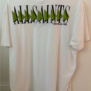 AllSaints Momentum Crew T-Shirt – Optic White (Medium)